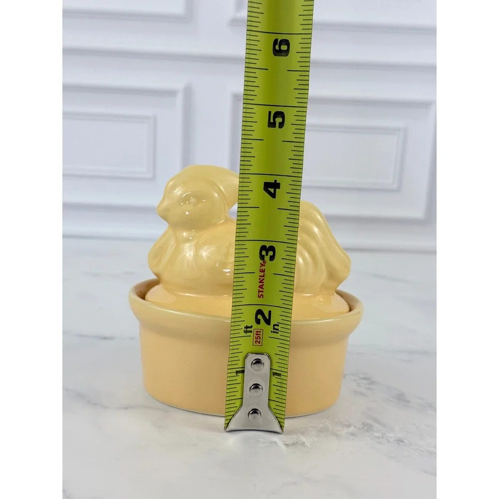 VTG BIA Yellow Hen Chicken Ramekin 